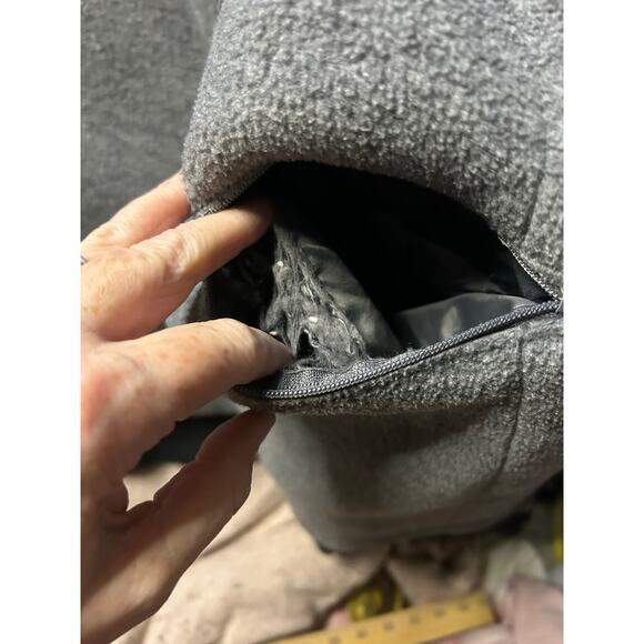 Lands’ End Squall Black Coat Men’s Large – Polartec Fleece Lined - Picture 8 of 10